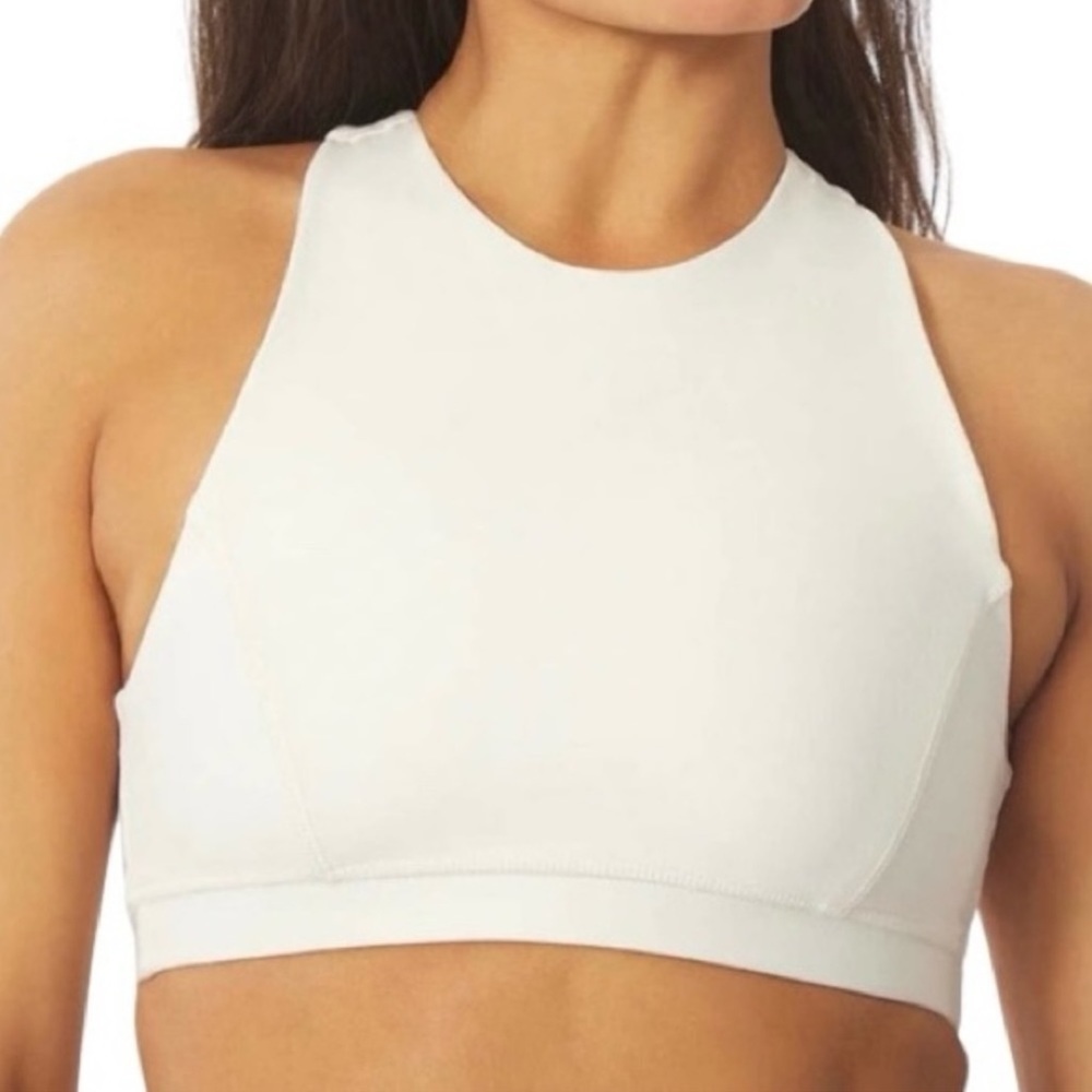 NWT We Wore What Off White Racer Back Bra Medium